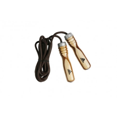 Adidas Springseil - Leder mit Holzgriffen