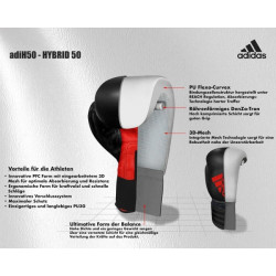 Adidas Hybrid 50 schwarz/rot
