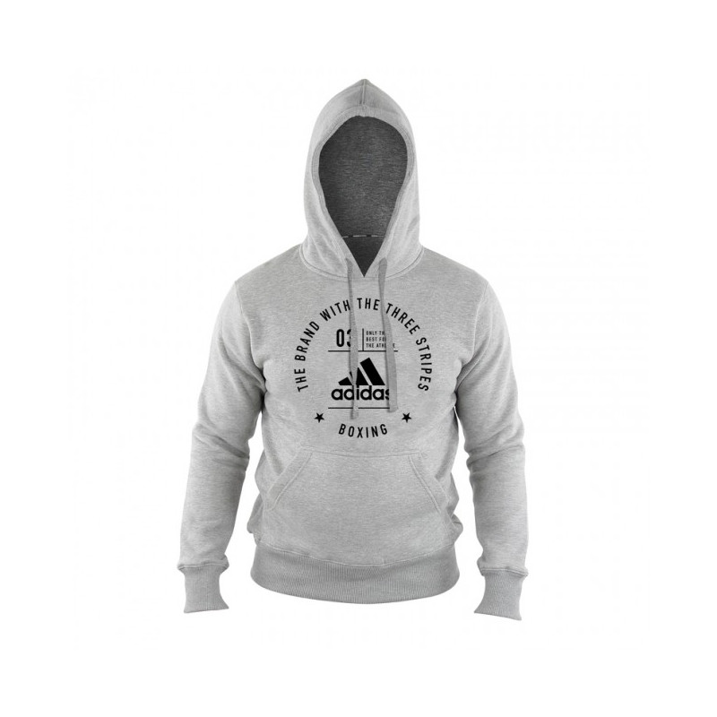Adidas Community Hoody Boxing grau/schwarz