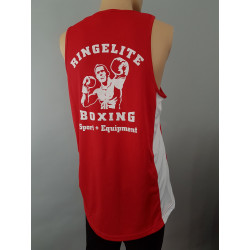 Ringelite Muskel-Shirt schwarz-weiß / rot-weiß