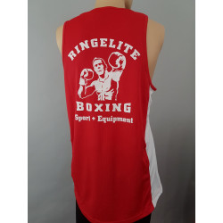 Ringelite Muskel-Shirt schwarz-weiß / rot-weiß