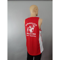 Ringelite Muskel-Shirt schwarz-weiß / rot-weiß