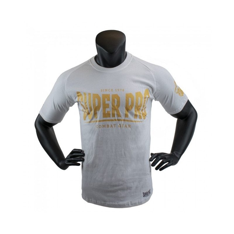 Super Pro T-Shirt S.P. Logo white/gold