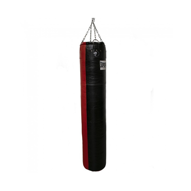 Super Pro Leder-Boxsack Split Schwarz/Rot 152 x 35 cm