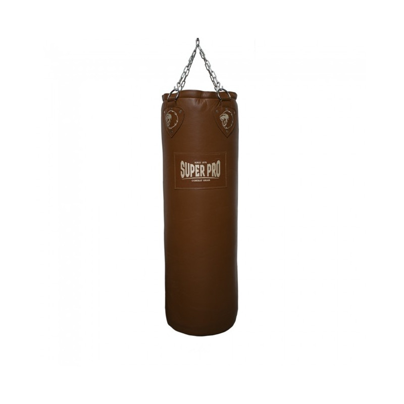 Super Pro Leder-Boxsack Classic Braun 122x40 cm